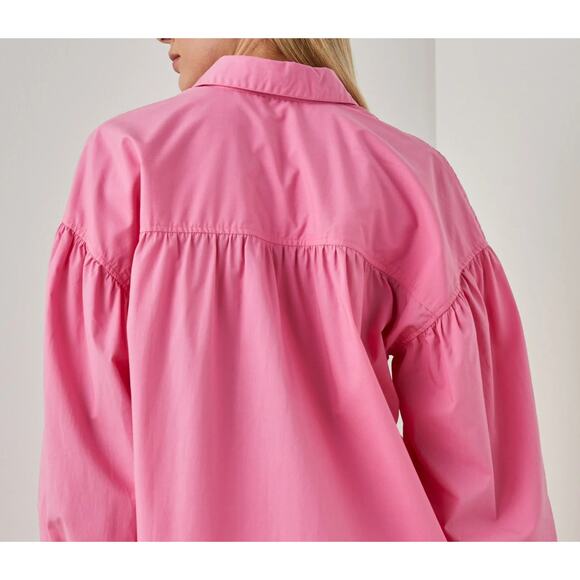 Rails Janae Button-down Shirt | Womens S, Hot Pink - Picture 2 of 7